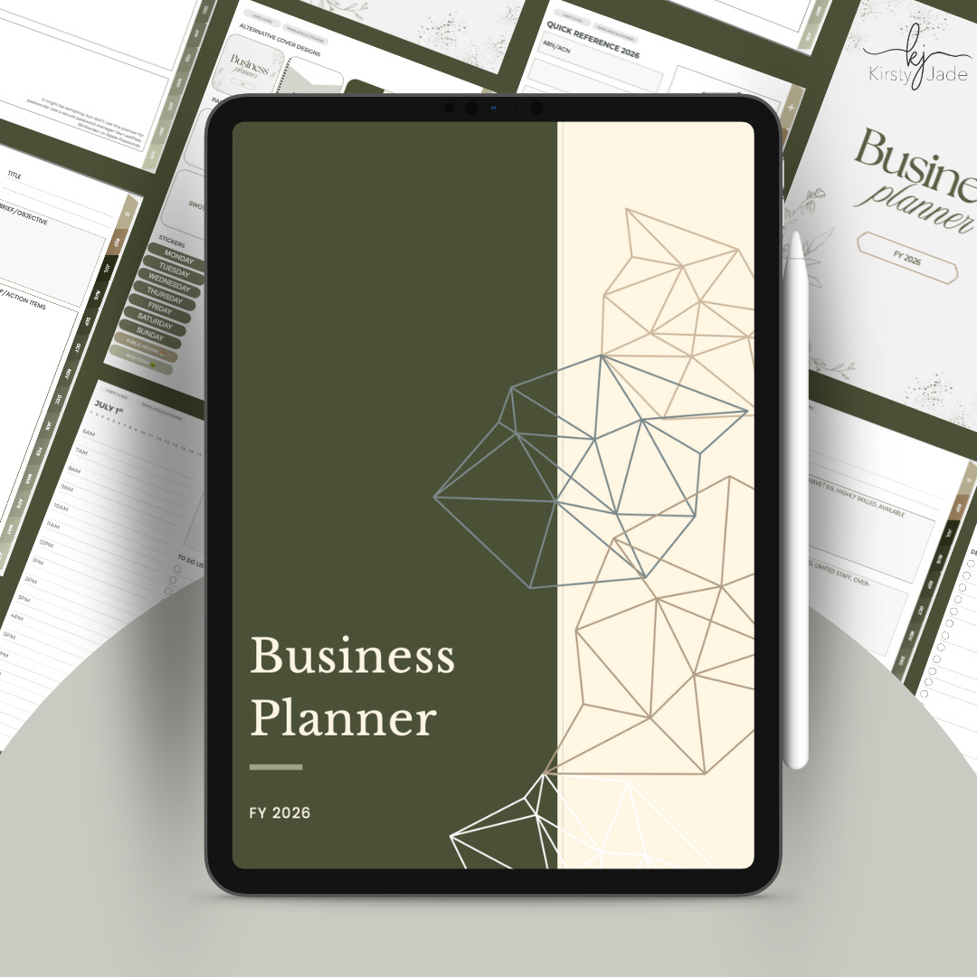 Business Digital Planner Financial Year 2026